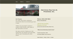 Desktop Screenshot of oakgrovedaycare.com